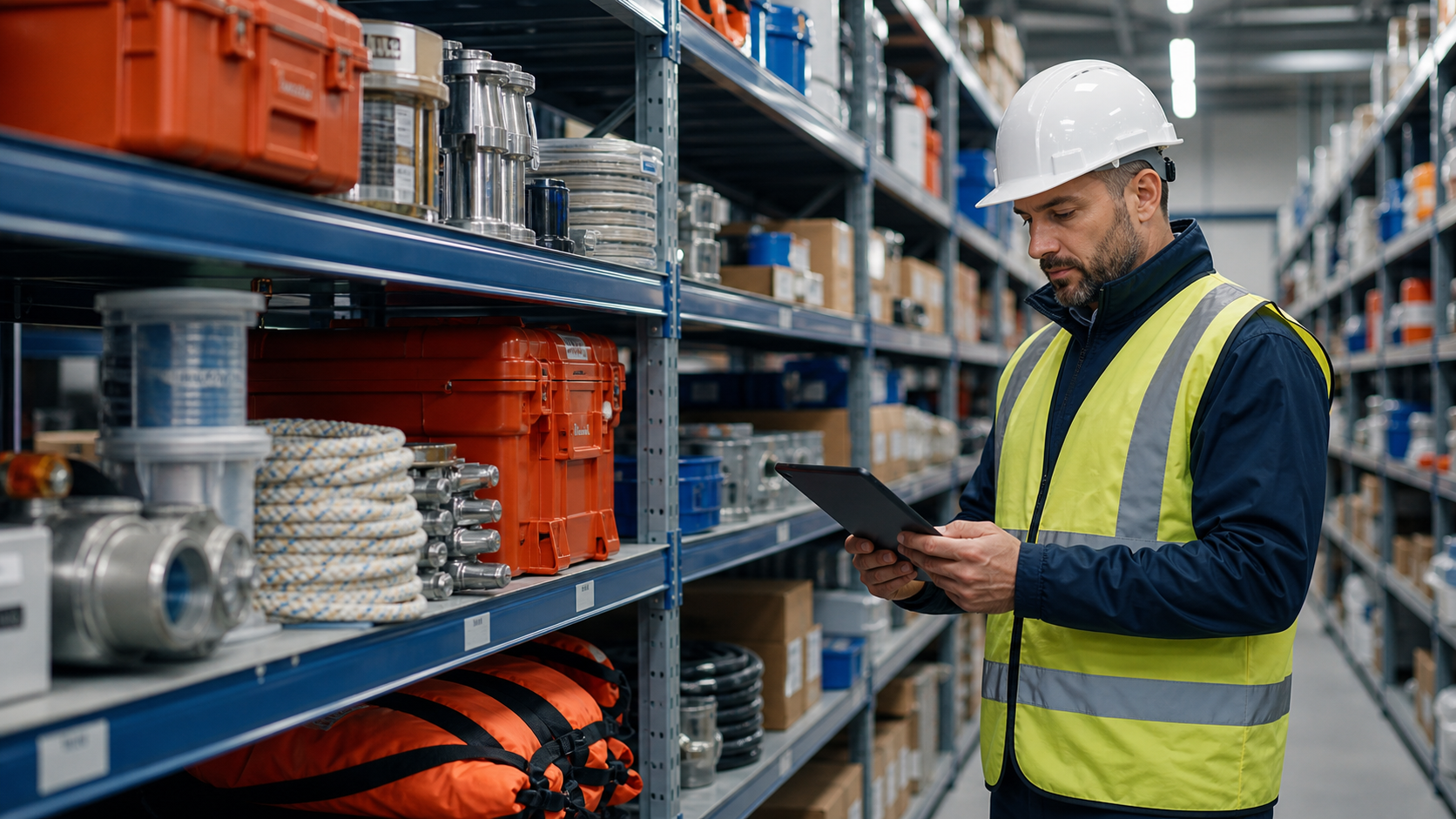 Marine equipment warehouse and procurement support